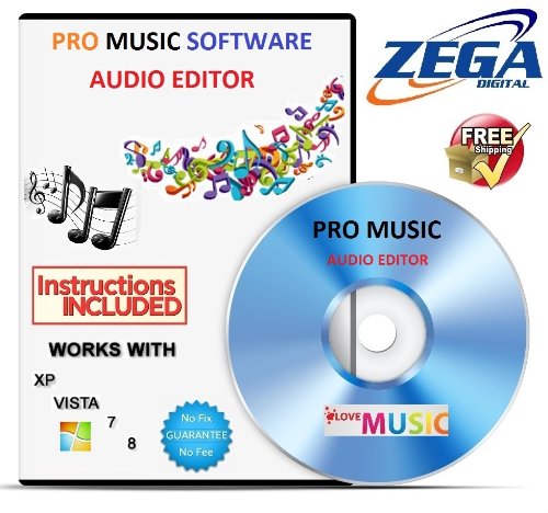 ZEGA Digital STUDIO MUSIC MP3 AUDIO SOUND EDITING RECORDING SOFTWARE FOR PC AND MAC CD DISC