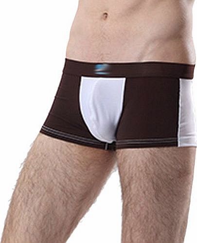 Mens Color Matched Boxers Underwear Nylon Underpants Comfort Suit (CS)