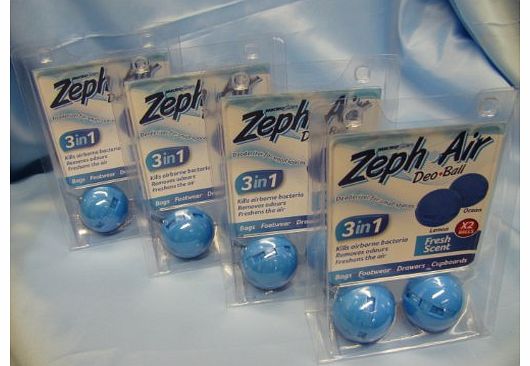 Zephair Deo Balls (2) x 4