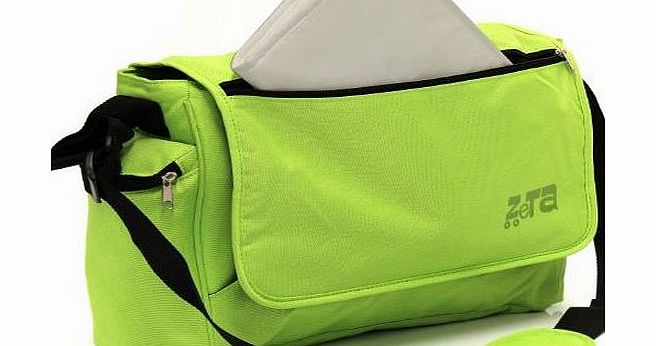 ZETA  Luxury Changing Bag Complete with Changing Bag (Large, Lime)
