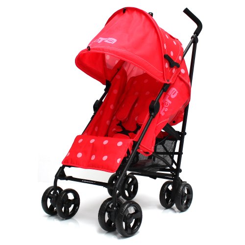 ZETA  Vooom Stroller with Warm Red Dots