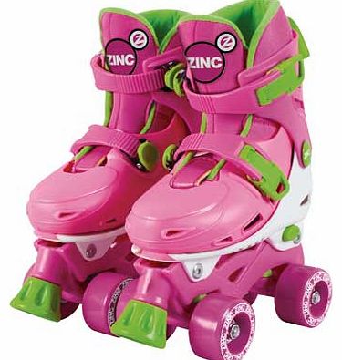 Zinc Adjustable Quad Skates - Pink
