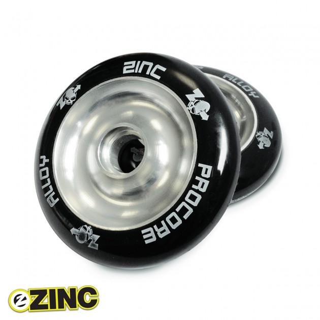 Zinc Pro Core Solid Alloy Scooter Wheels - Silver