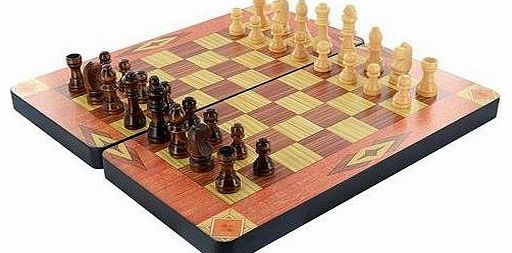 Wooden 3 In 1 Vintage Chess Games Set Checkboard Box Checkers Backgammon Board Shopmonk