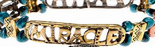 ZLYC Womens Metal Inspirational Words Carved Bracelet Vintage Style Jewelry
