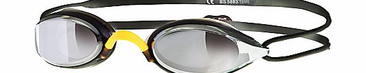 Zoggs Fusion Air Mirror Swimming Goggles, Black
