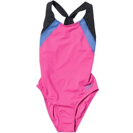 Zoggs Girls Freemantle Flyback Swimsuit Pink