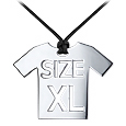 XL - Stainless Steel T-Shirt Pendant w