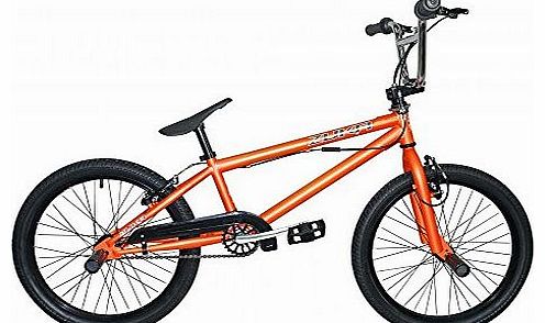 Rooster Zuka Kids Bmx Bike 20`` Wheels 25/9 Gearing Stunt Pegs Gyro Orange RS78