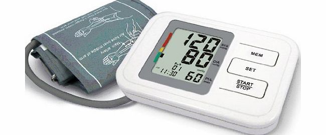 Zyon Biosync Automatic Upper Arm Blood Pressure Monitor w/ 60x Memory, Irregular Heart Beat Function, Date, Time - includes Adult Cuff, Batteries 